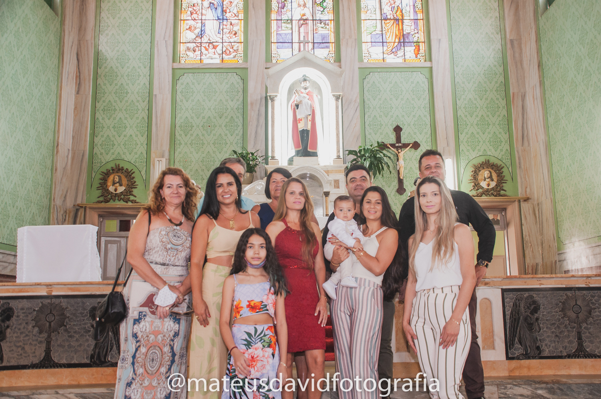 Batismo de João Gabriel família