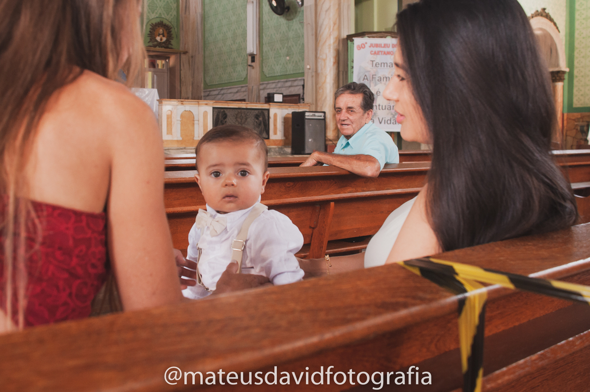 Batismo de João Gabriel e familiares antes do Batismo