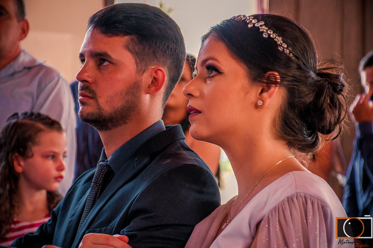 Diego e Fátima casamento benção nupcial Fátima emocionada