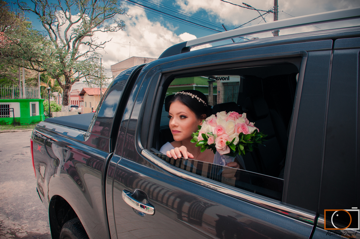 Diego e Fátima casamento Fátima a espera no carro