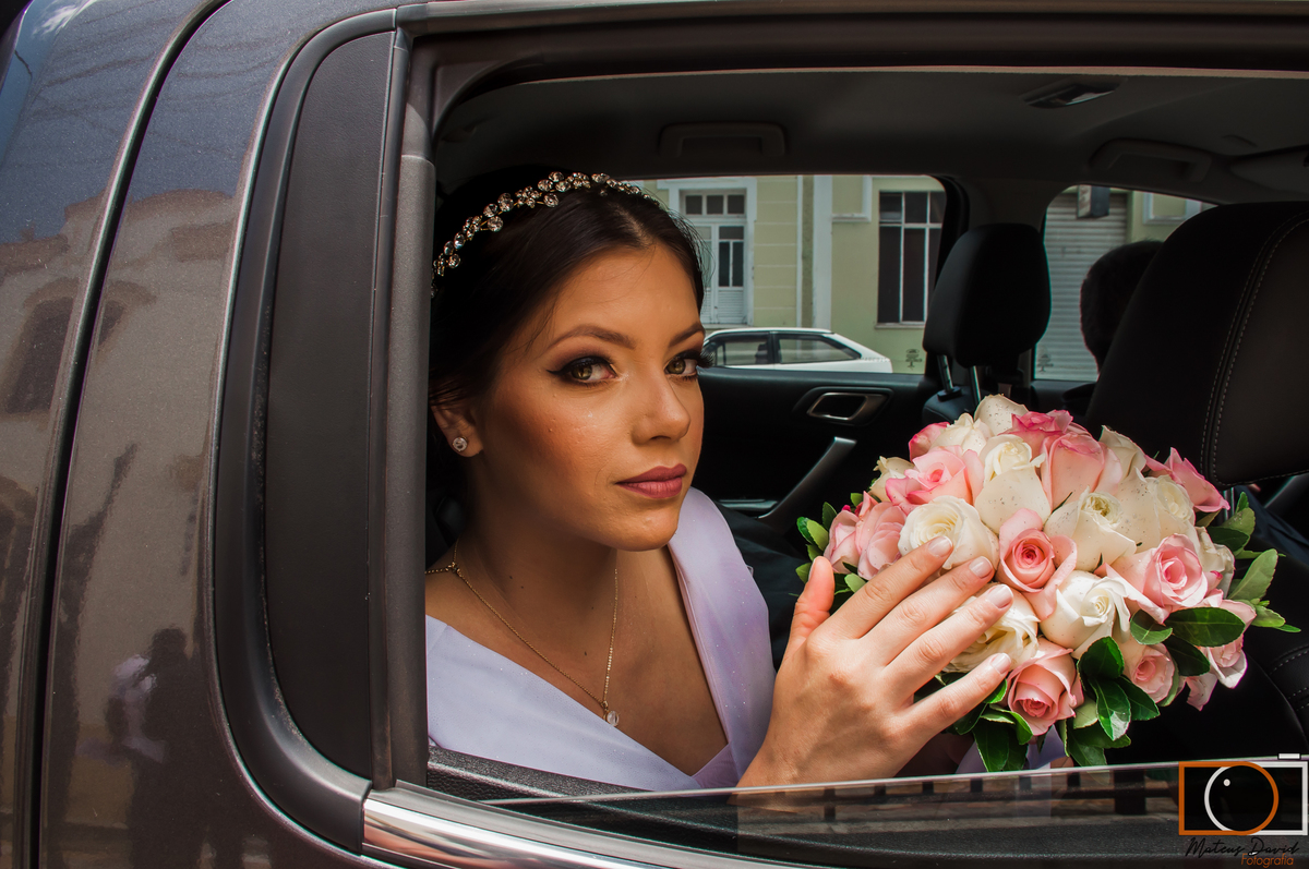 Diego e Fátima casamento Fátima e buquê