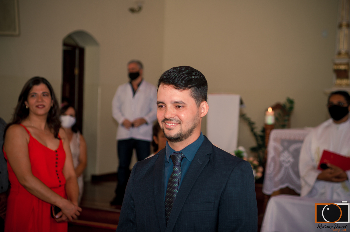 Diego e Fátima casamento Diego emocionado