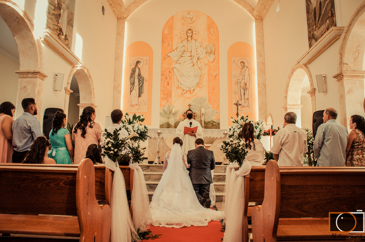 Casamento Magaiver e Felícia benção do casal