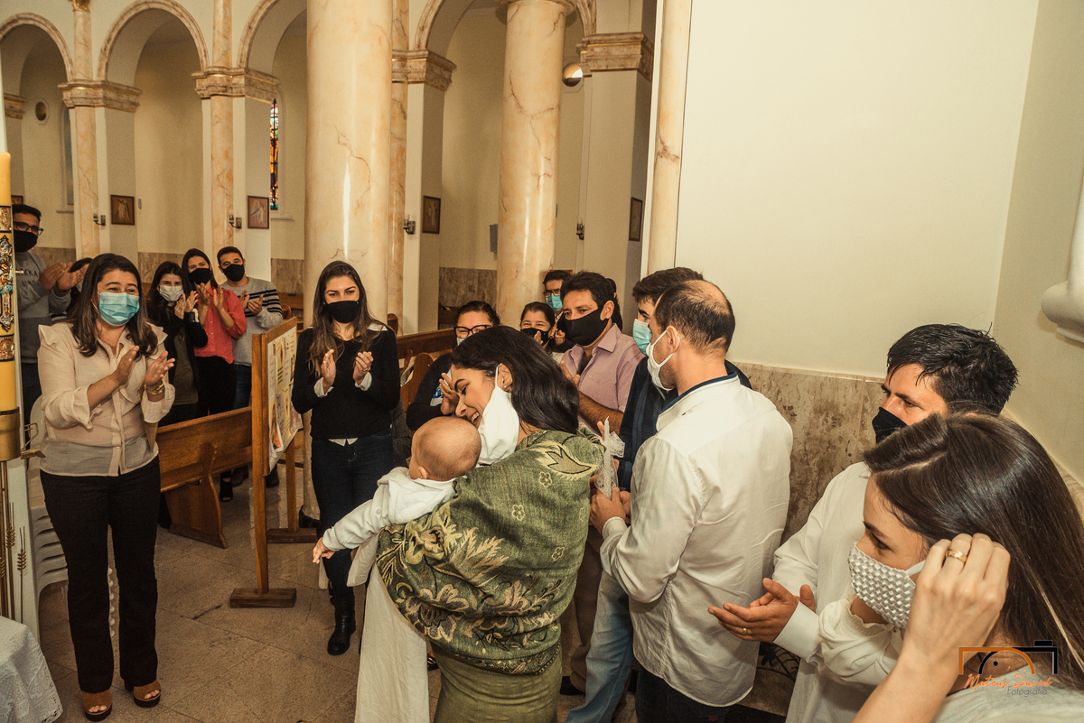 Batismo de Miguel na Matriz de São José, em Alto Rio Doce - MG