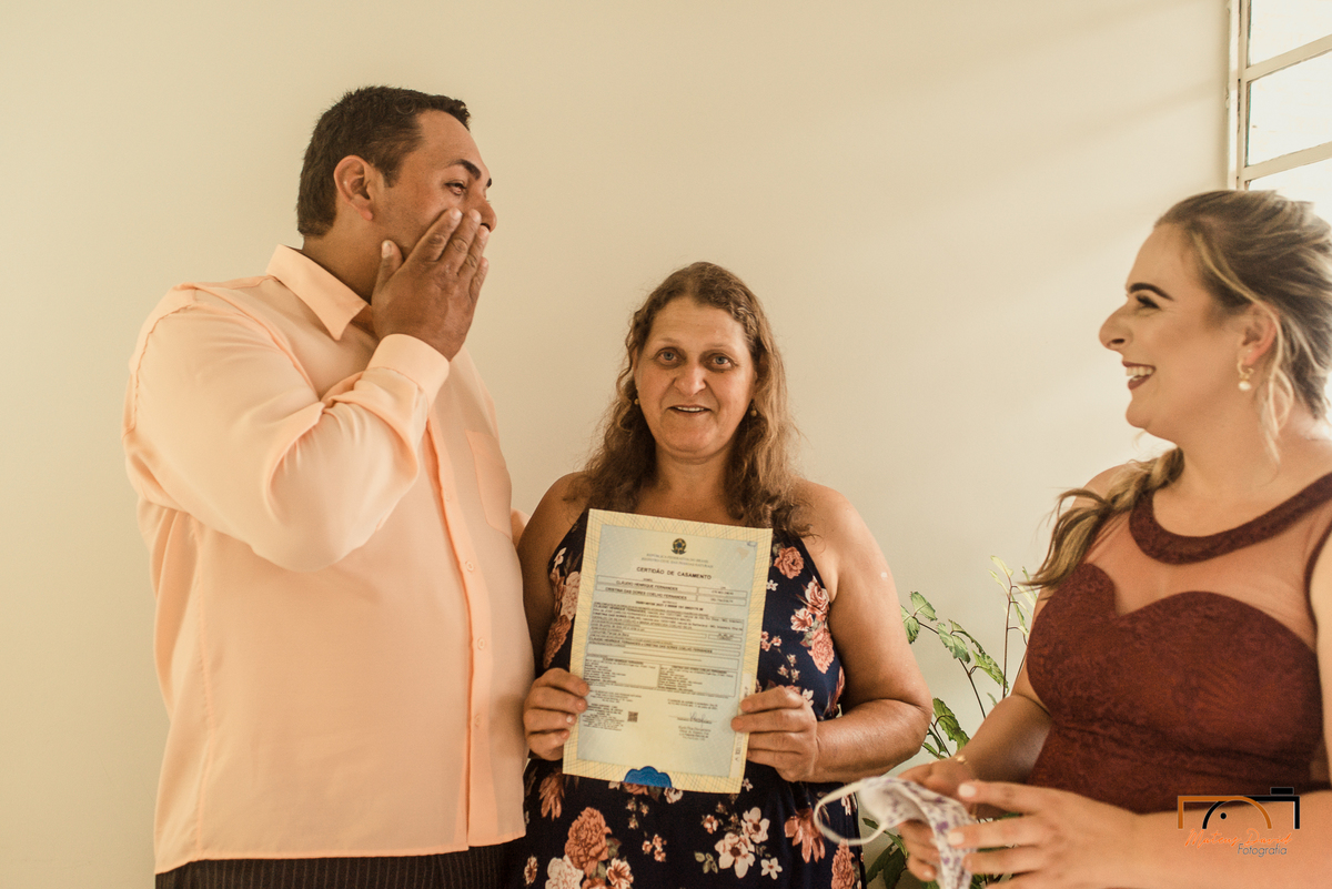 Casamento Civil de Cristina e Cláudio em Alto Rio Doce-MG