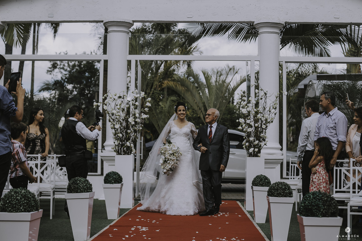 noiva e pai da  noiva