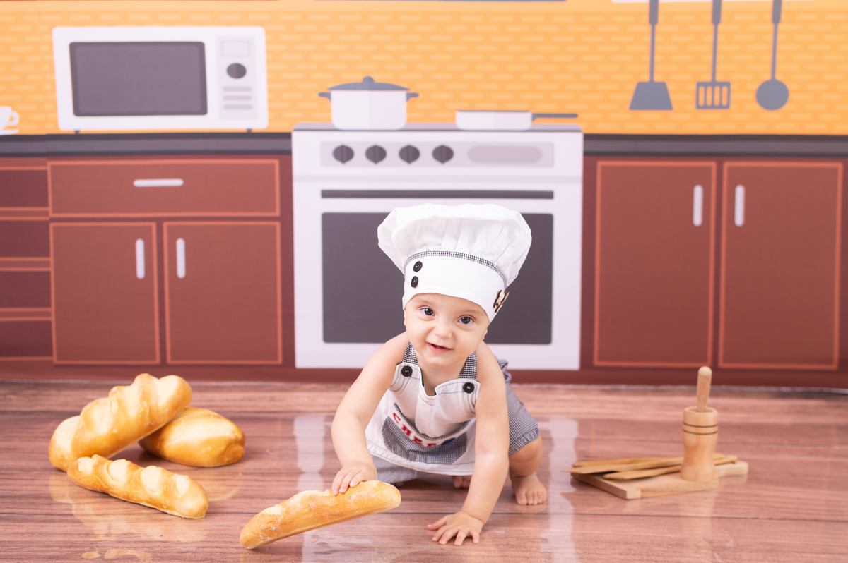 ensaio infantil master cheff, realizado em estúdio localizado no abc paulista, santo andré