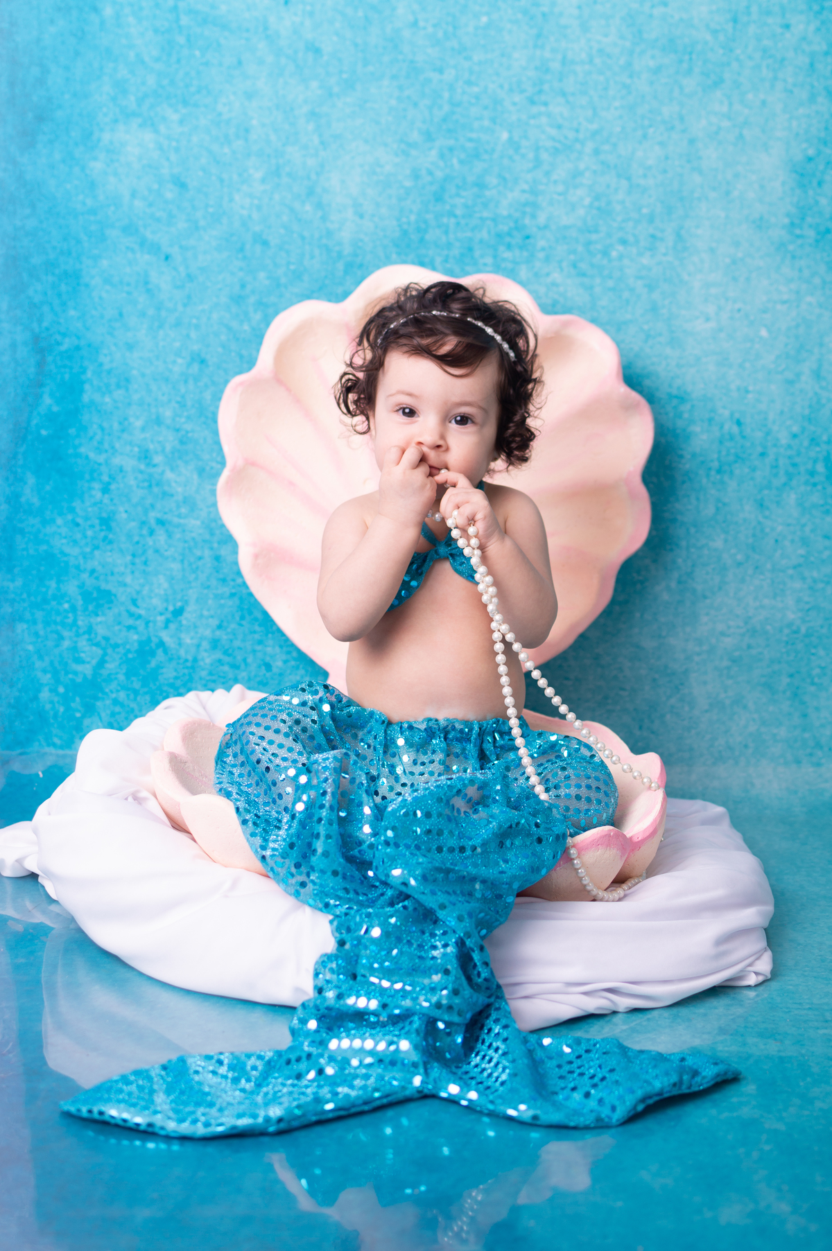 book acompanhamento mensal com tema sereia, realizado em estúdio localizado em santo andré, abc paulista, SP