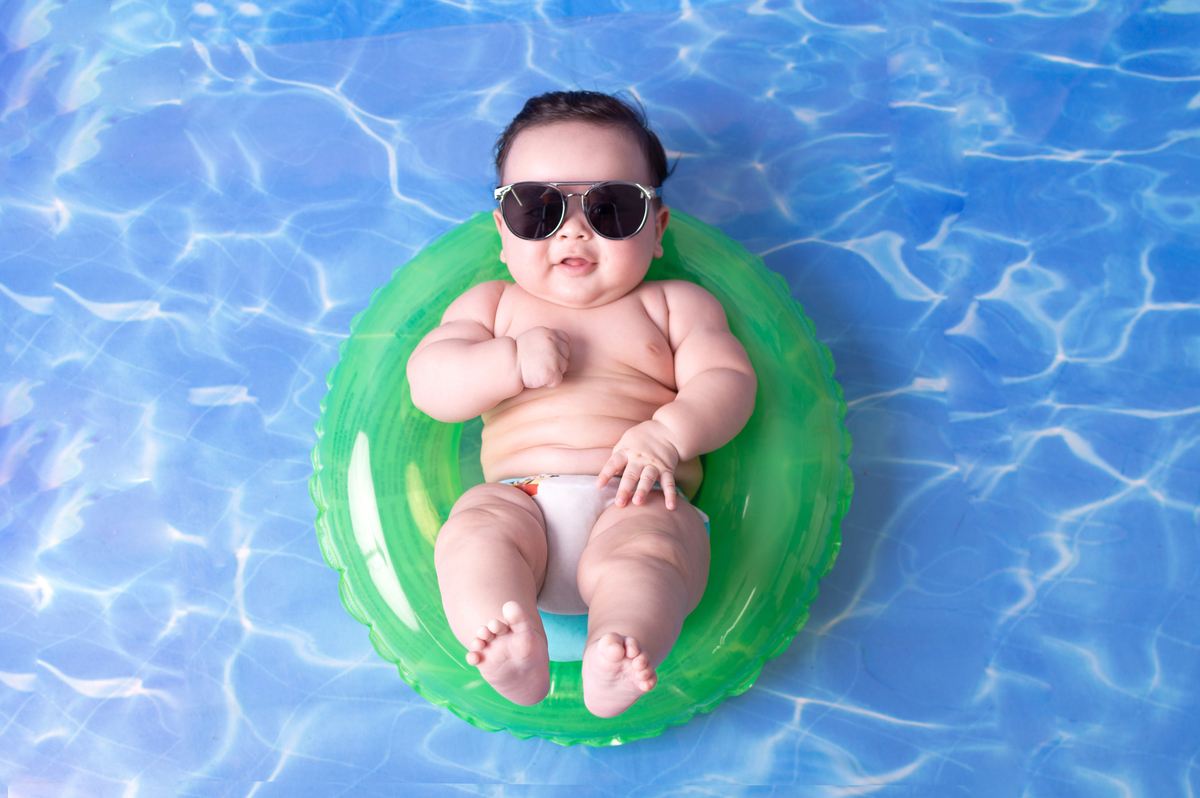 book infantil com o tema piscina realizado em santo andré, abc paulista, sp