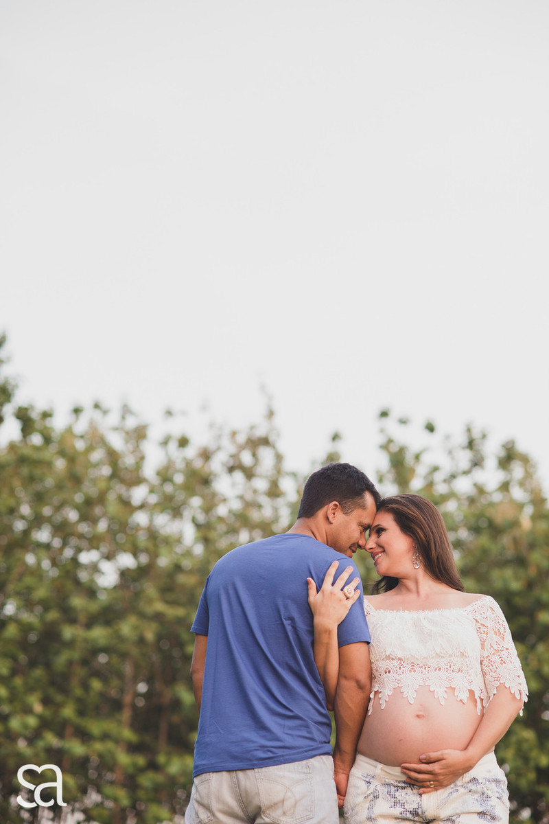 Carol + Alessandro + irmãzinha Beatriz a espera de Bernardo