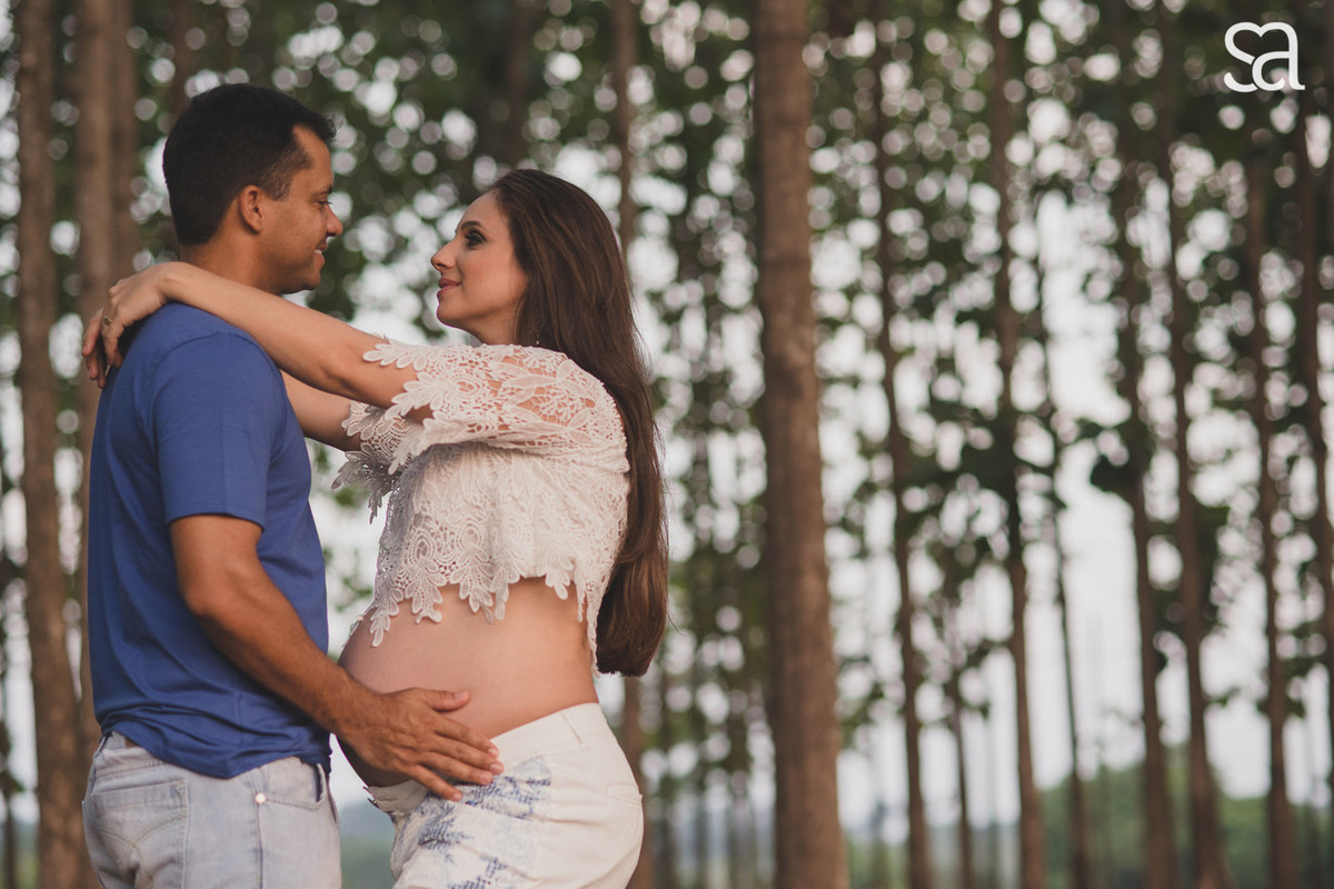 Carol + Alessandro + irmãzinha Beatriz a espera de Bernardo