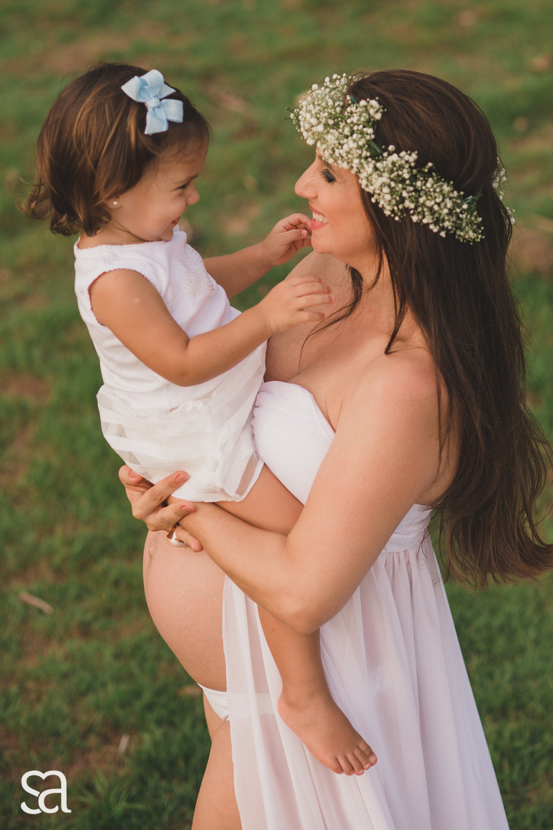 Carol + Alessandro + irmãzinha Beatriz a espera de Bernardo