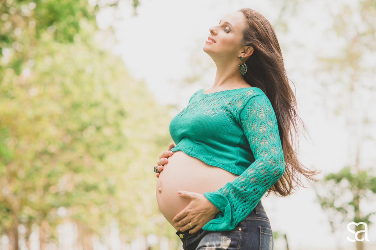 Carol + Alessandro + irmãzinha Beatriz a espera de Bernardo
