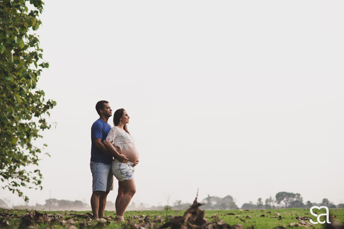 Carol + Alessandro + irmãzinha Beatriz a espera de Bernardo