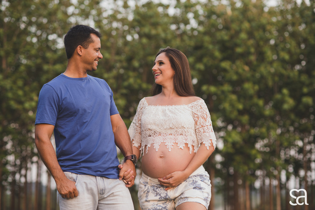 Carol + Alessandro + irmãzinha Beatriz a espera de Bernardo