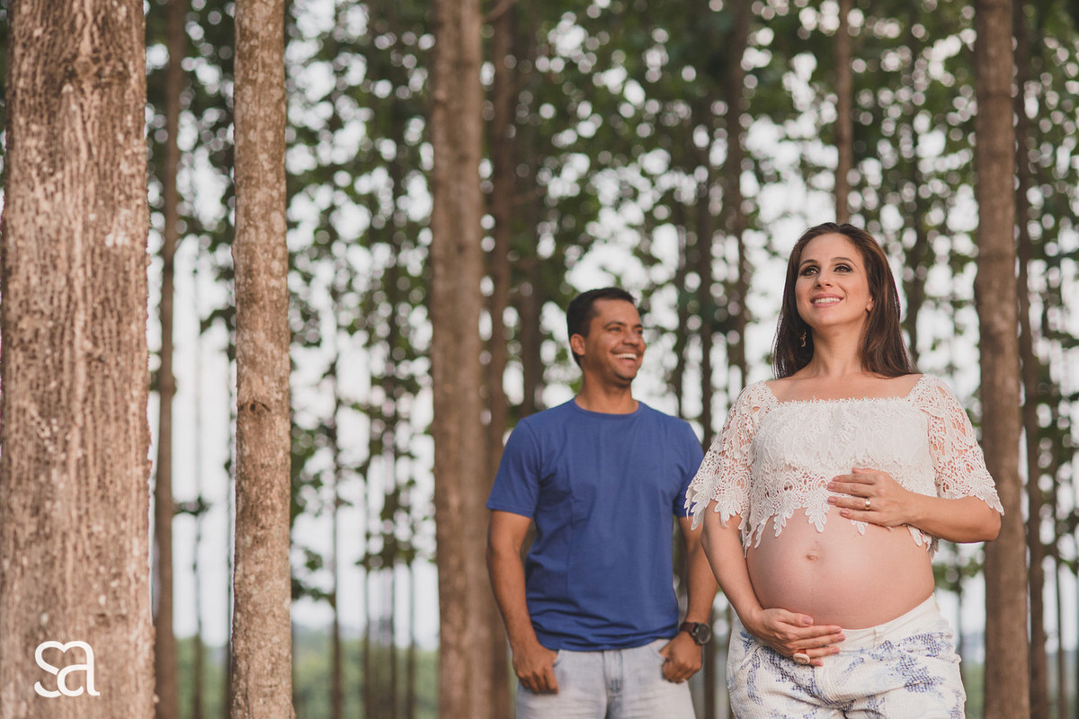 Carol + Alessandro + irmãzinha Beatriz a espera de Bernardo