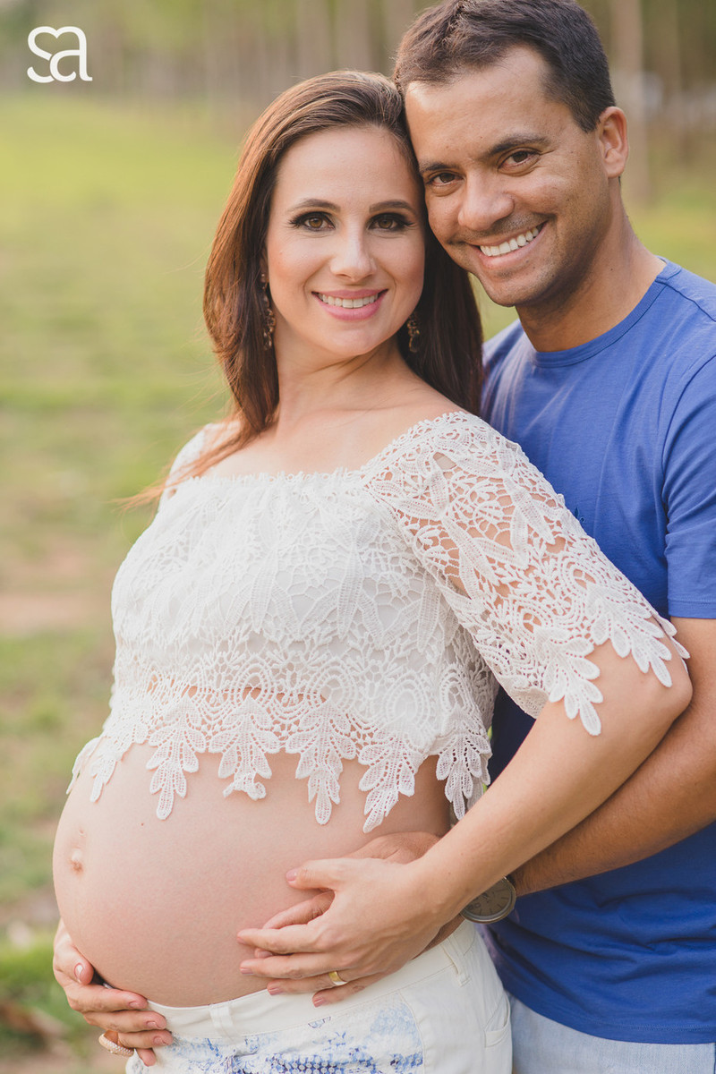 Carol + Alessandro + irmãzinha Beatriz a espera de Bernardo