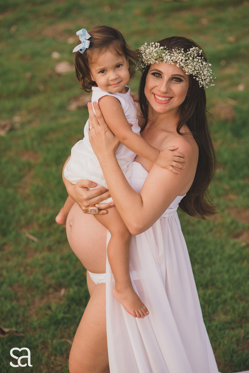 Carol + Alessandro + irmãzinha Beatriz a espera de Bernardo