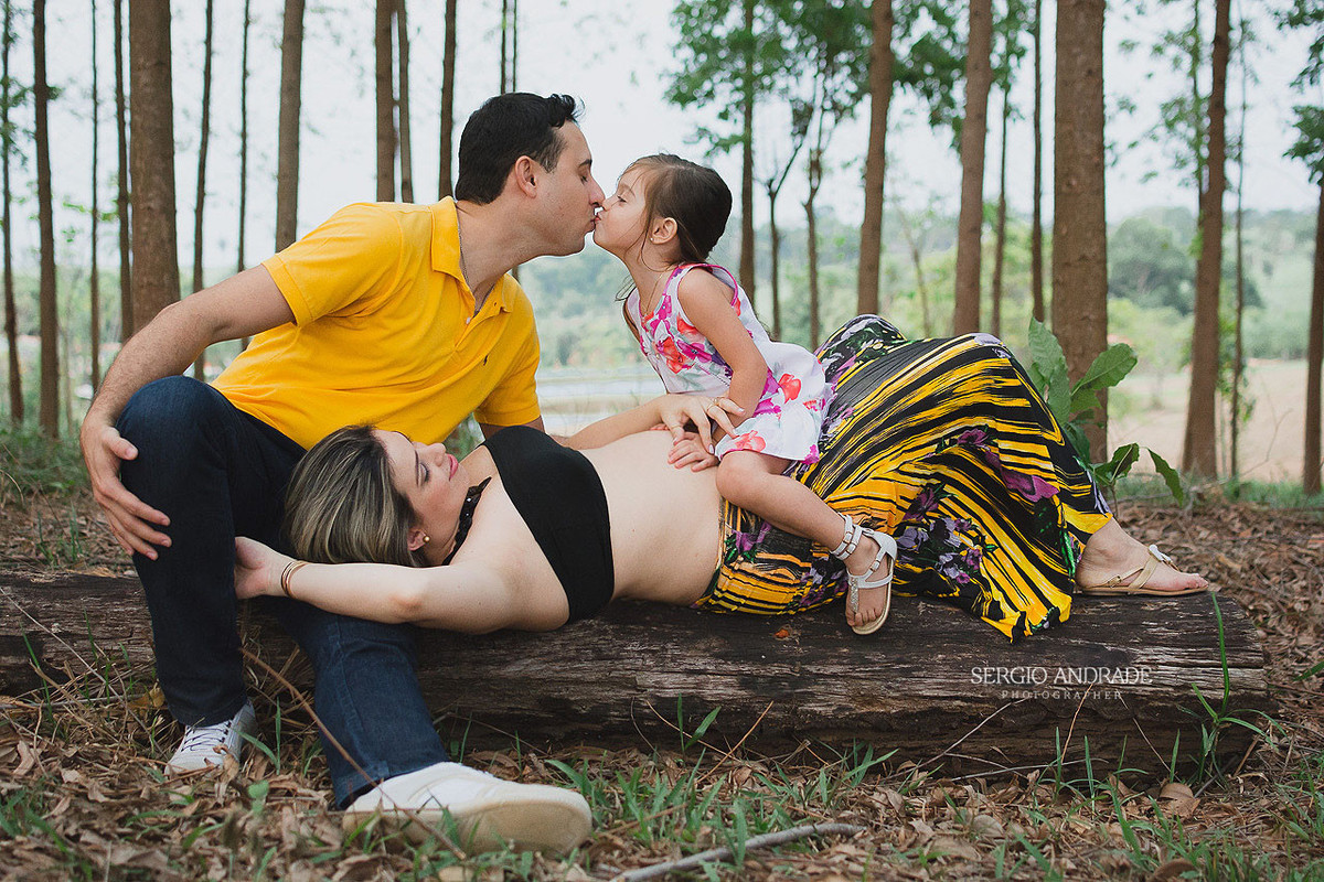 Patricia + Anderson + irmãzinha Brenda a espera de Yara