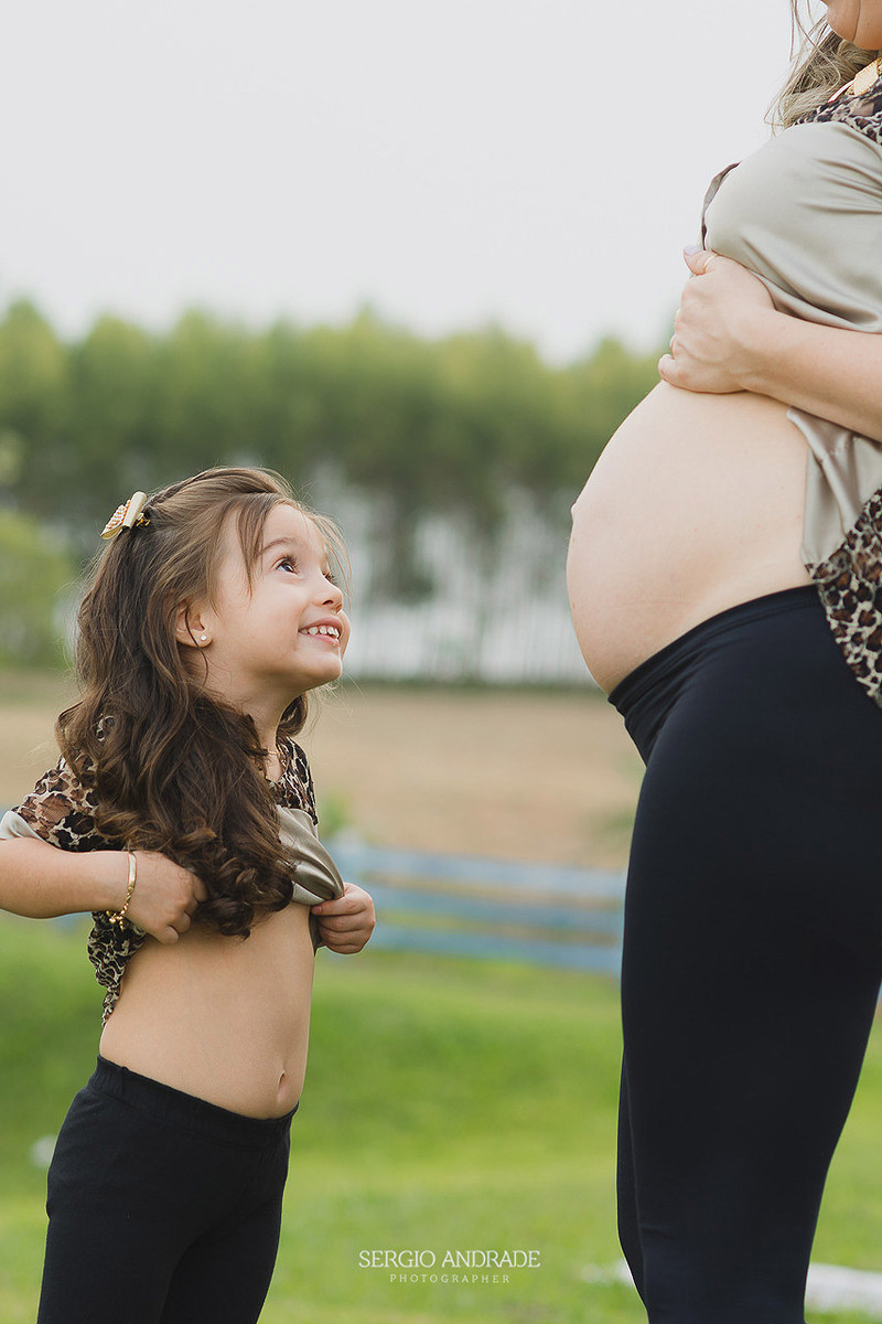 Patricia + Anderson + irmãzinha Brenda a espera de Yara