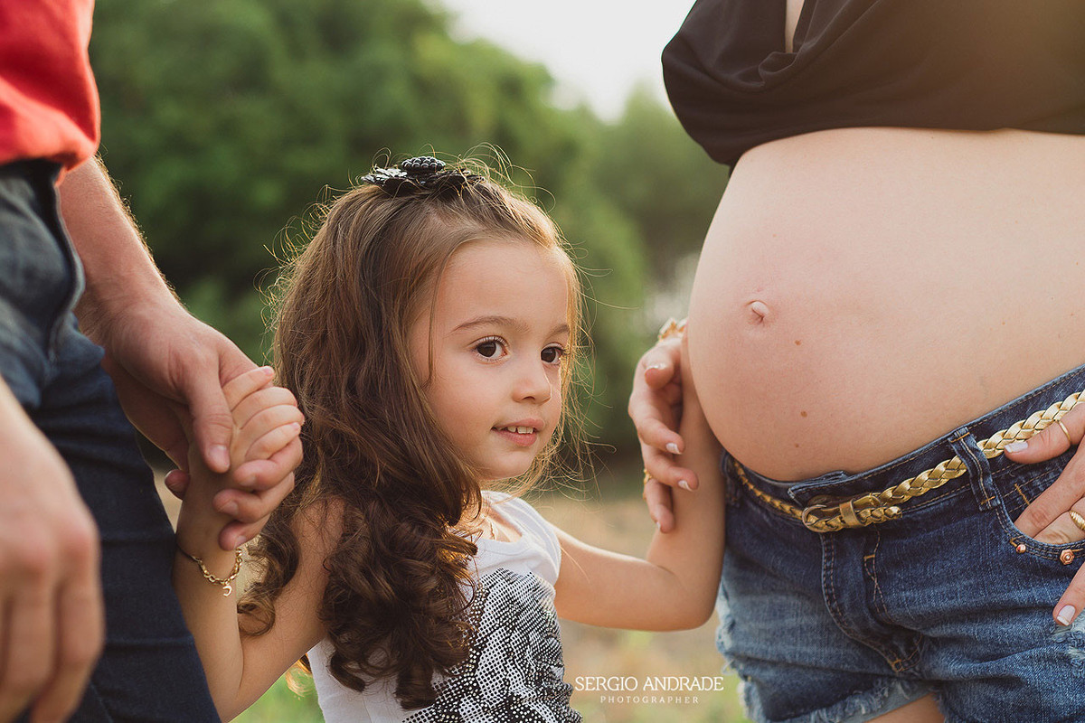Patricia + Anderson + irmãzinha Brenda a espera de Yara