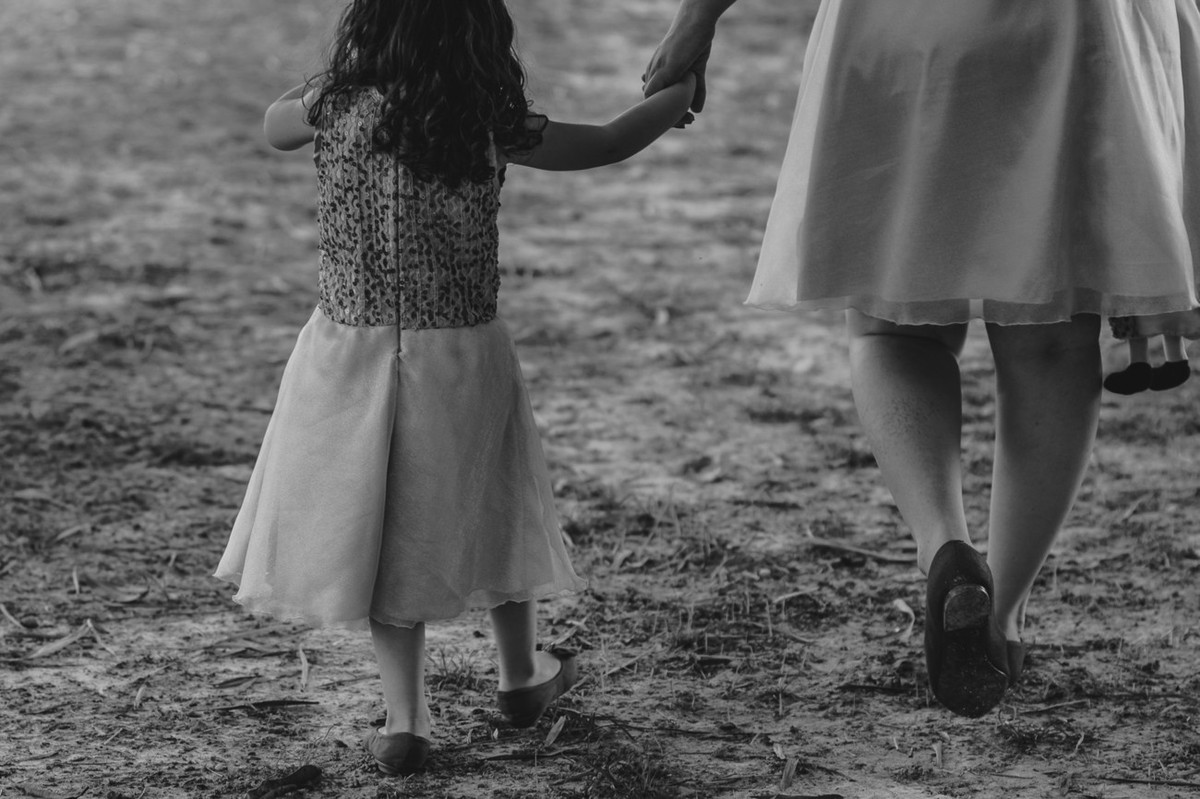 Mãe e Filha fotografadas por Pai e Filho