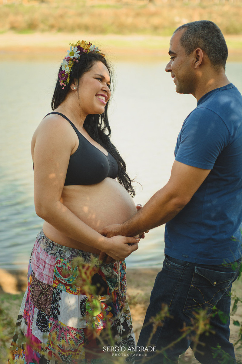 Ensaio Gestante - Kivia e Eldo a espera de Gêmeos