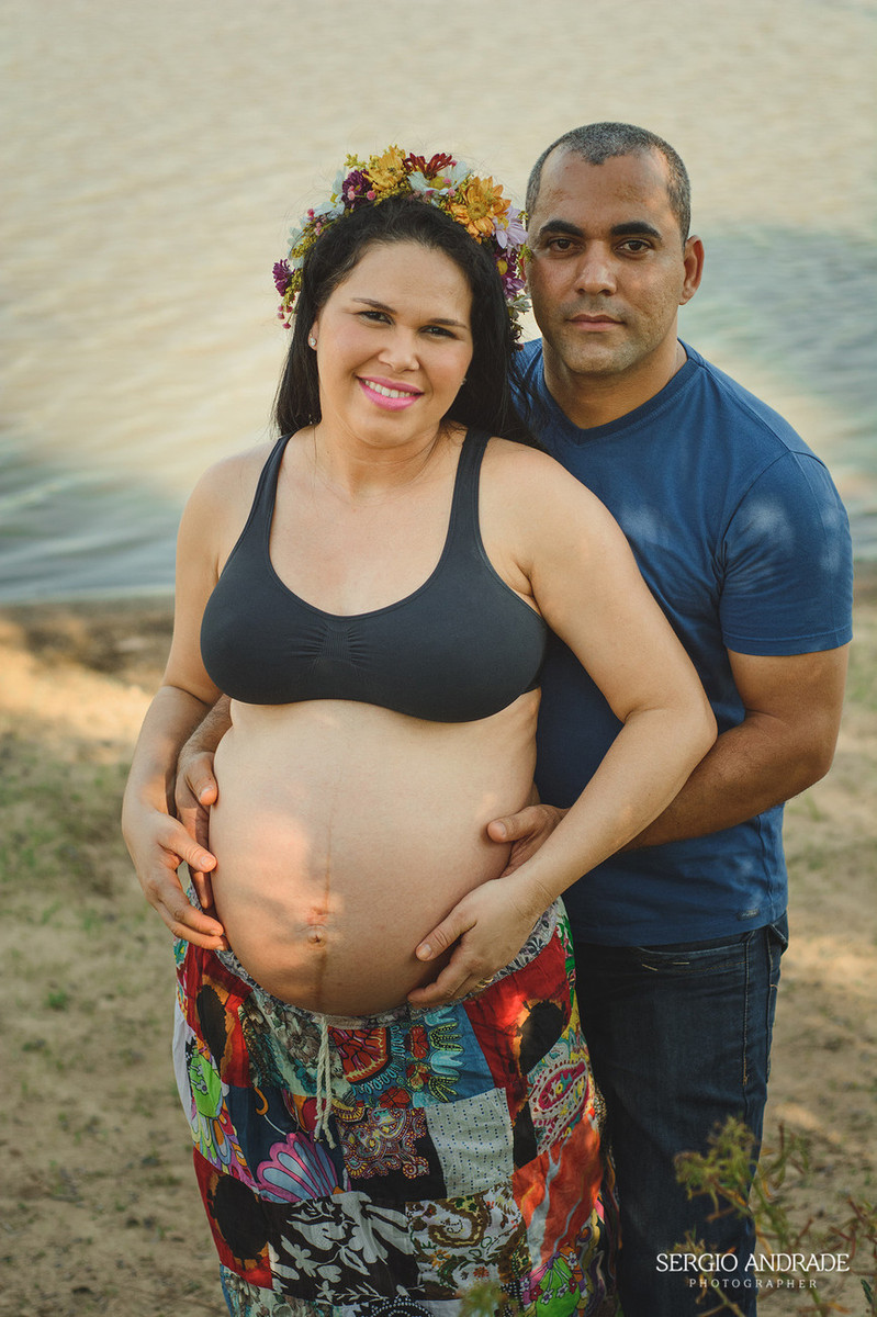 Ensaio Gestante - Kivia e Eldo a espera de Gêmeos