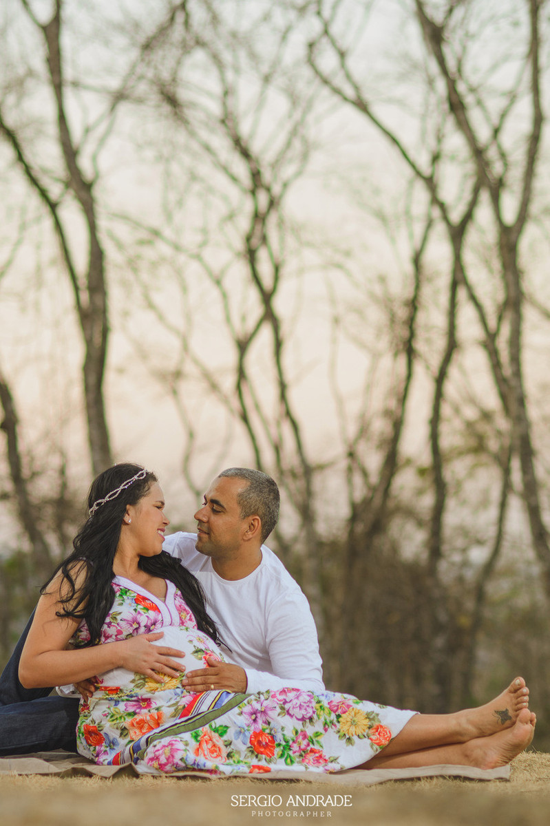 Ensaio Gestante - Kivia e Eldo a espera de Gêmeos