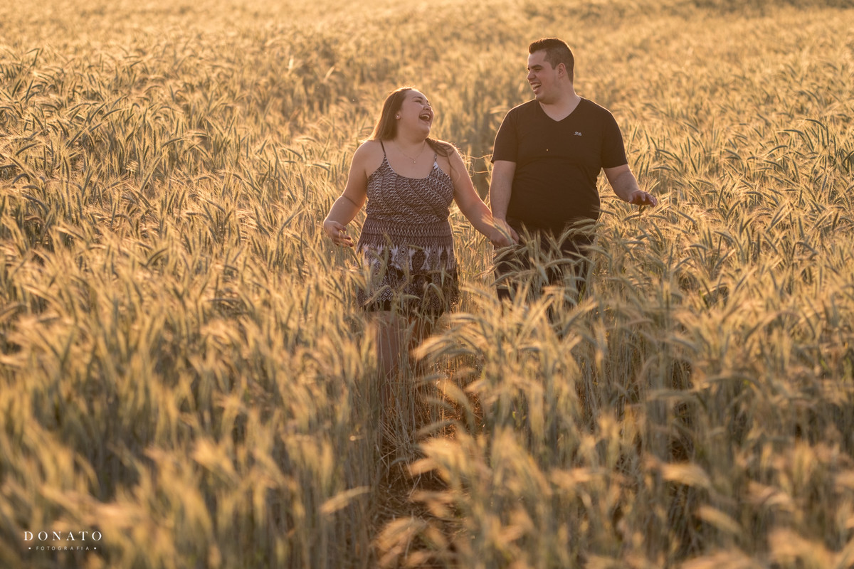 foto divertida no meio do trigo em Holambra