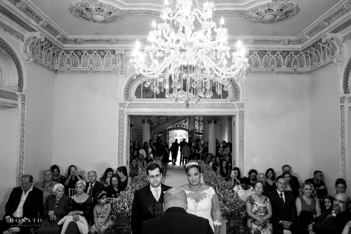 Visão geral interna da cerimonia do palácio dos cedros em são paulo.