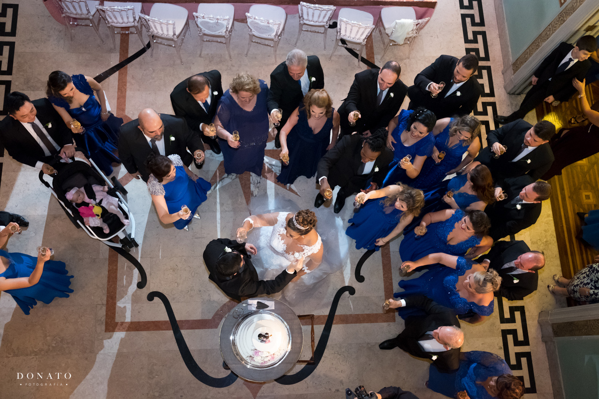 visão do alto do brinde feito de dentro do palácio do cedros.