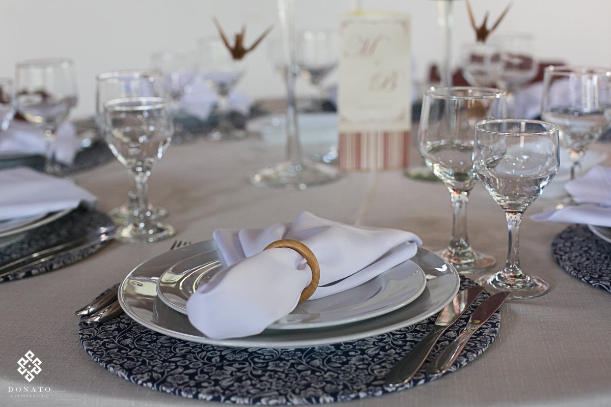 foto do detalhe da decoração do lindo Recanto Santa Barbara.