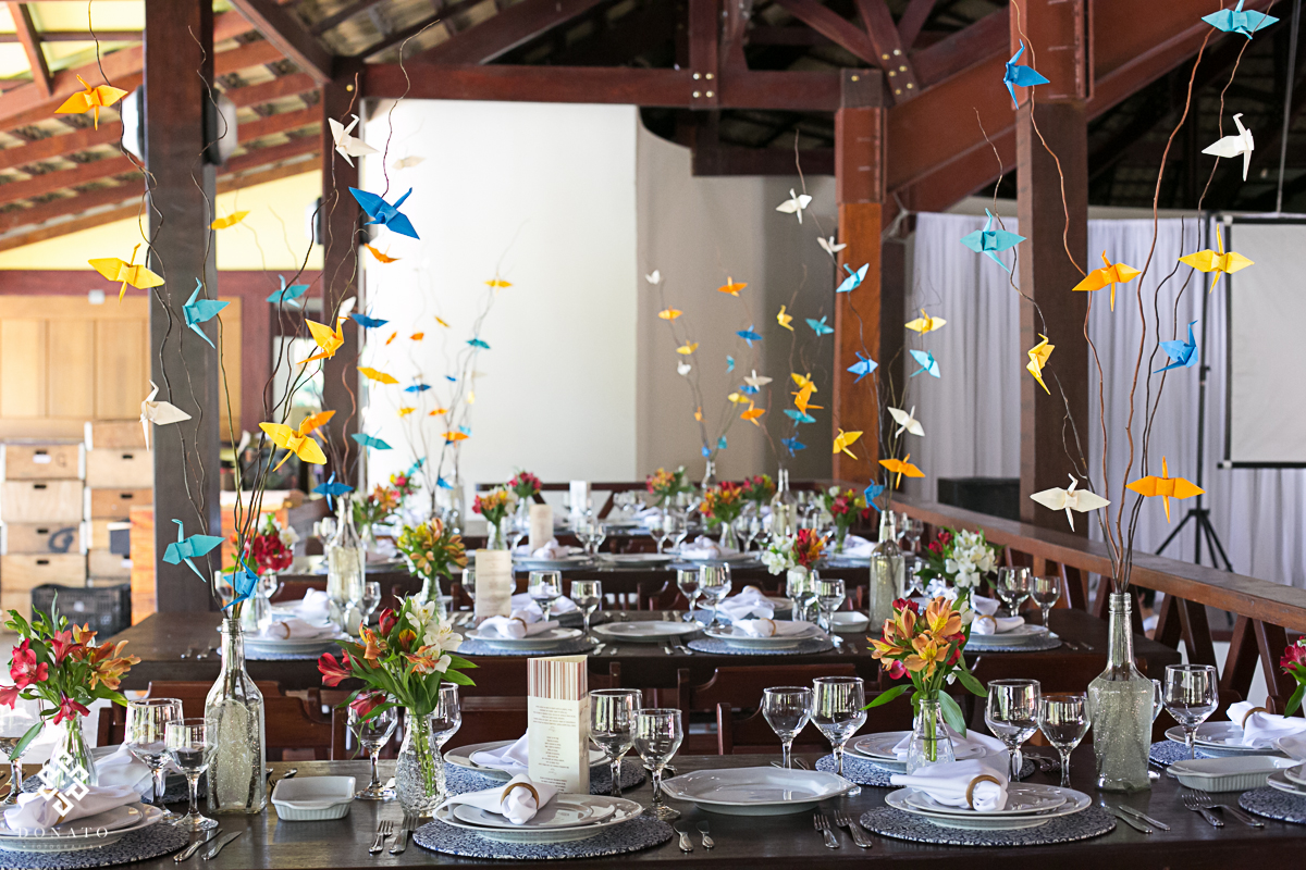 Foto geral da decoração do no recanto santa barbara.