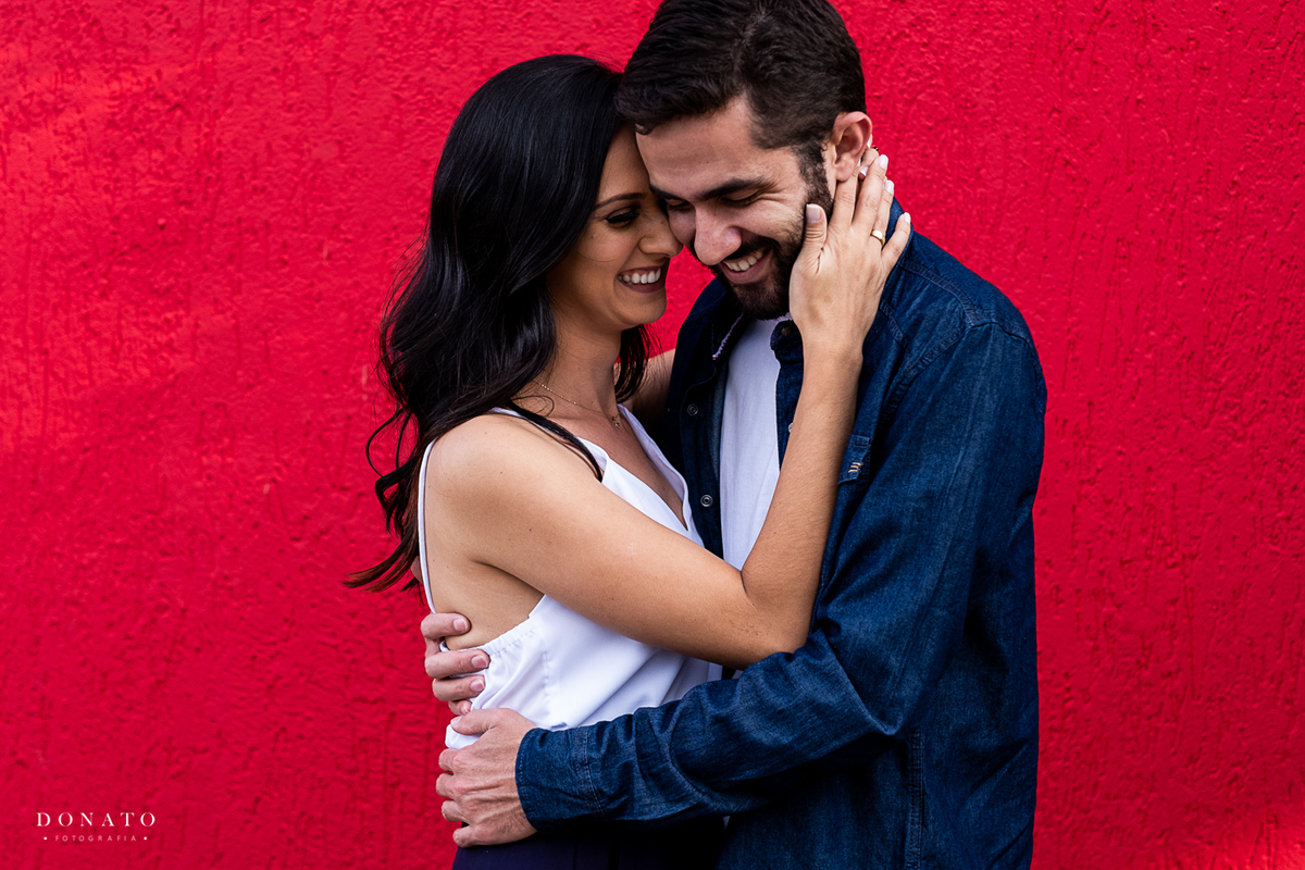 Retrato do casal no ensaio fotografico, pré wedding em campos.