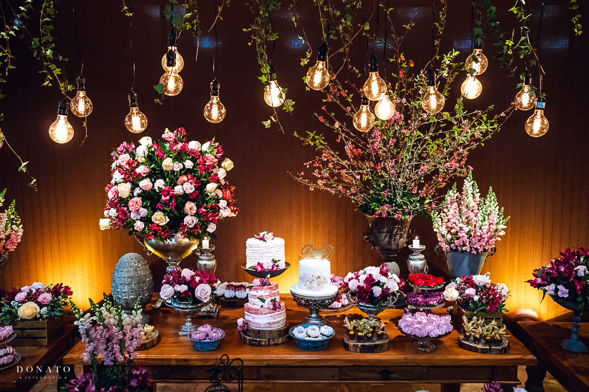 Decoração do salão Gardens em Cruzeiro do decorador Giusepe.