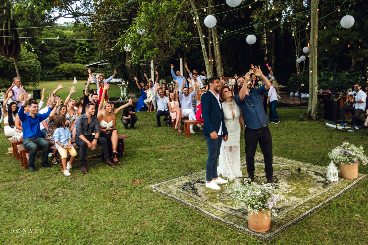 Celebrante faz selfie