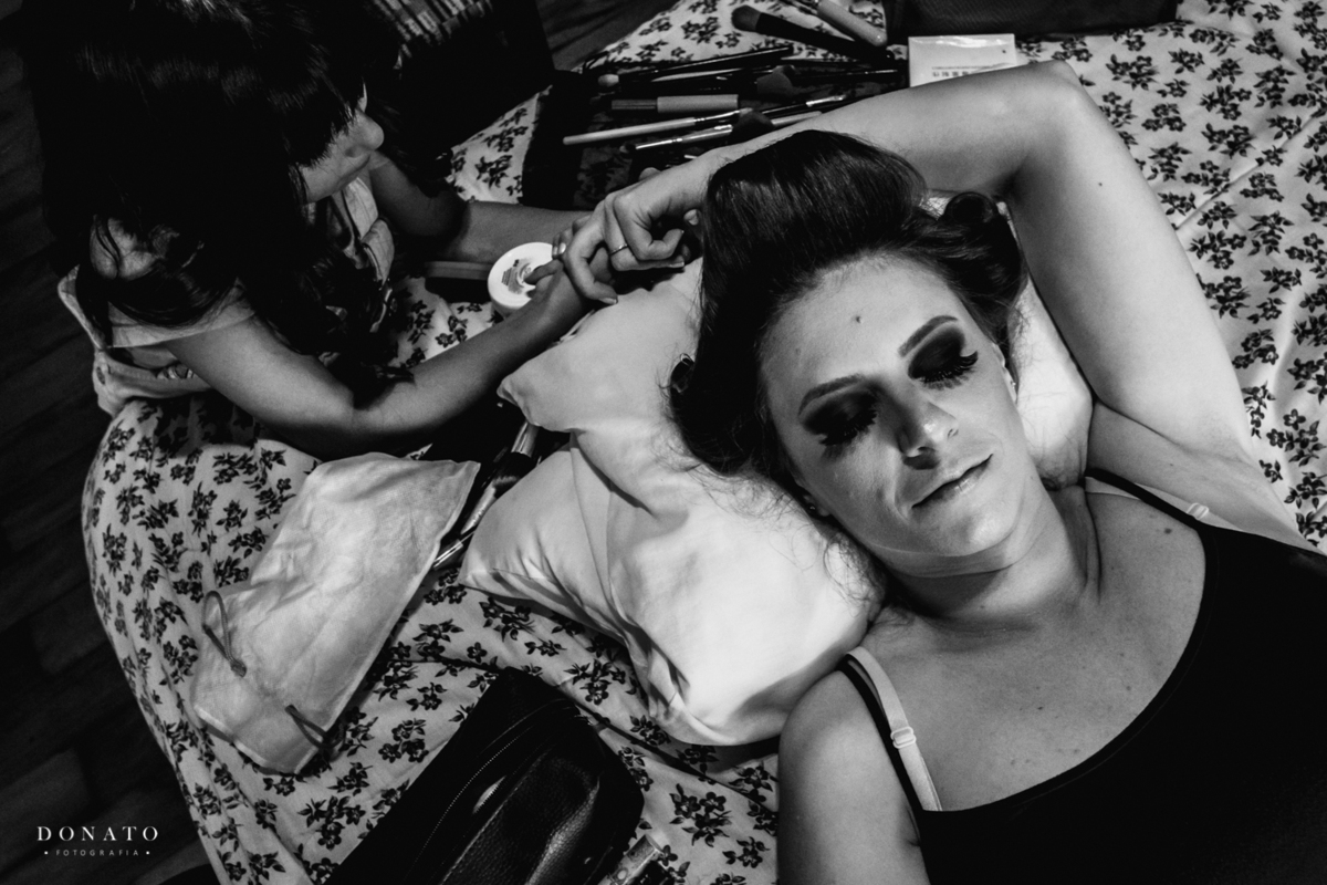 Noiva e sua filha sarinha.