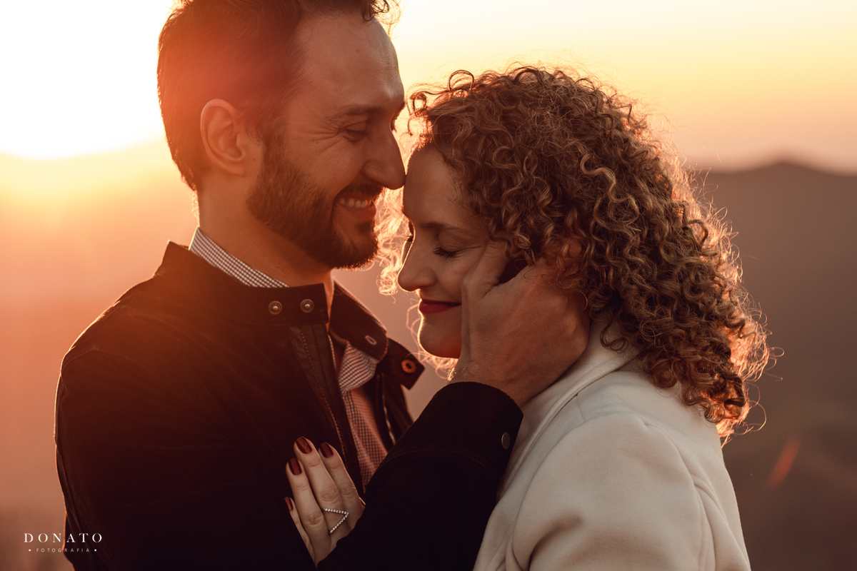 Fotos em Campos do Jordão, com casal no por do sol lindo.