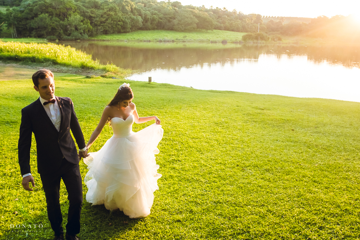 Casamento Fazenda Lageado, no por do sol.