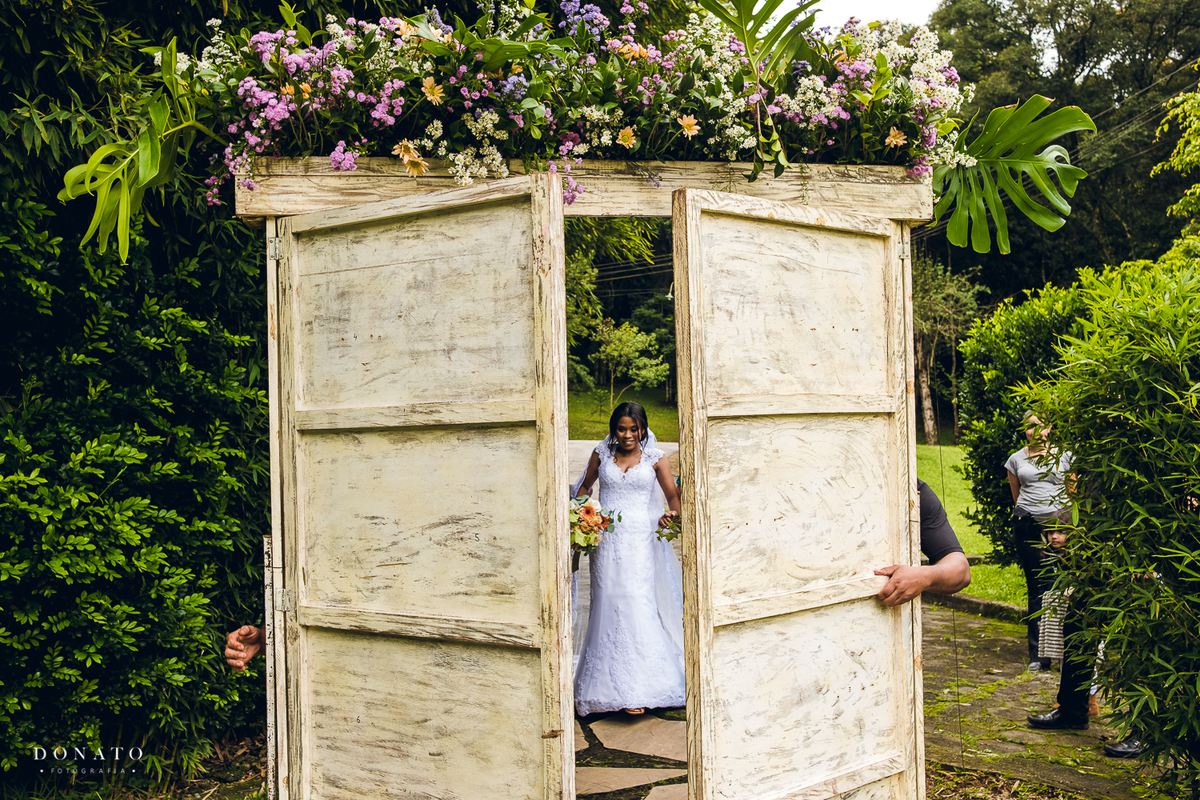 Noiva pronta no espaço Natureza.