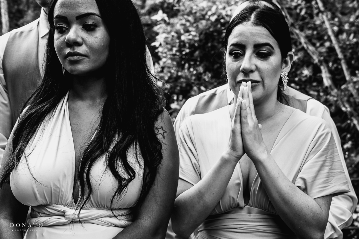 Cerimonia realizada no espaço natureza.