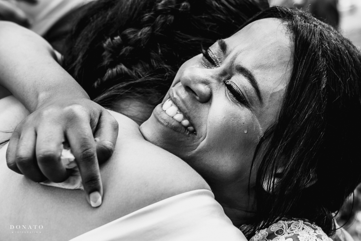 Cerimonia realizada no espaço natureza.