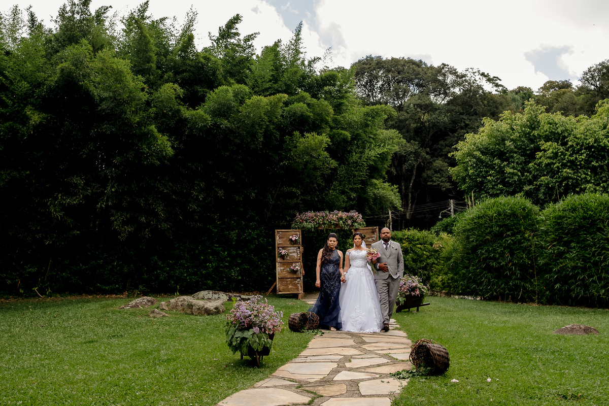 Espaço natureza - Entrada da noiva