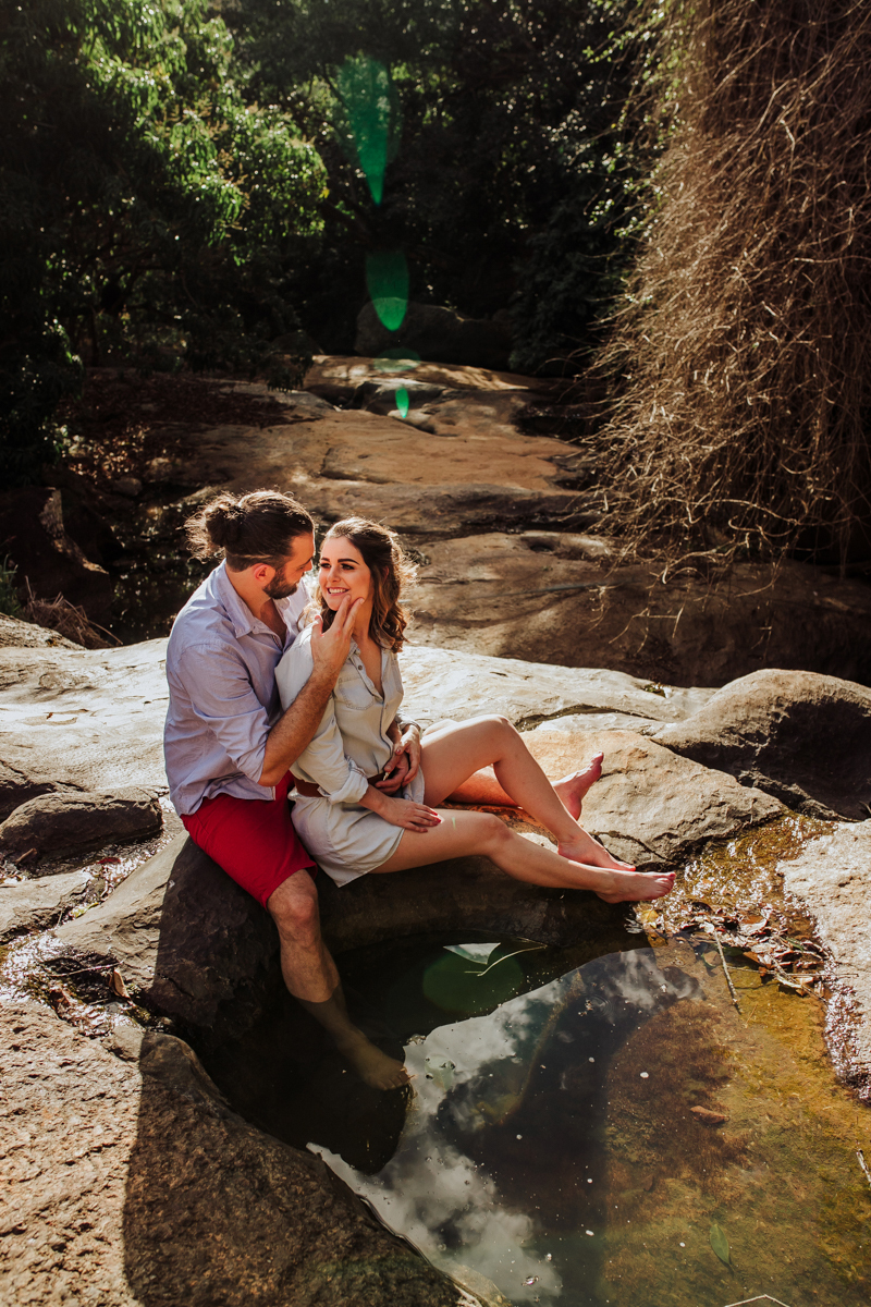 Pré casamento casal cachoeira