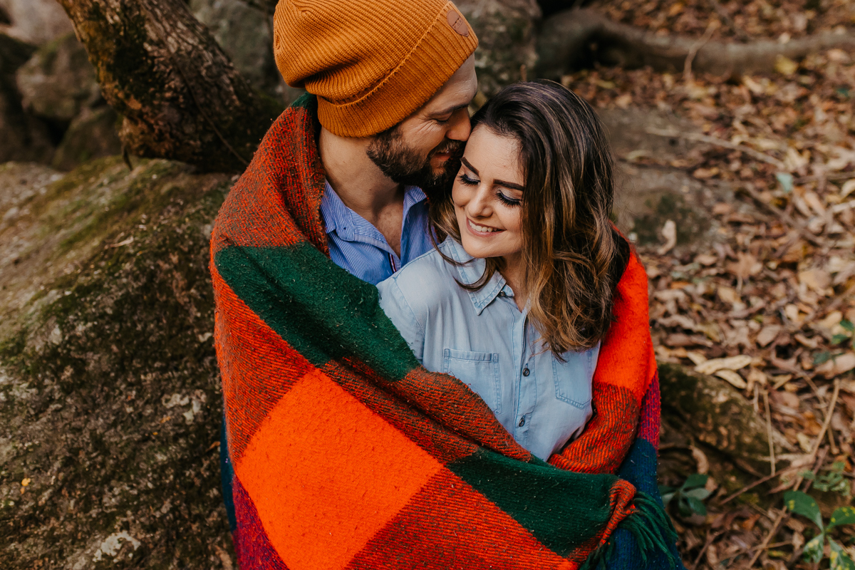 Pré casamento casal natureza