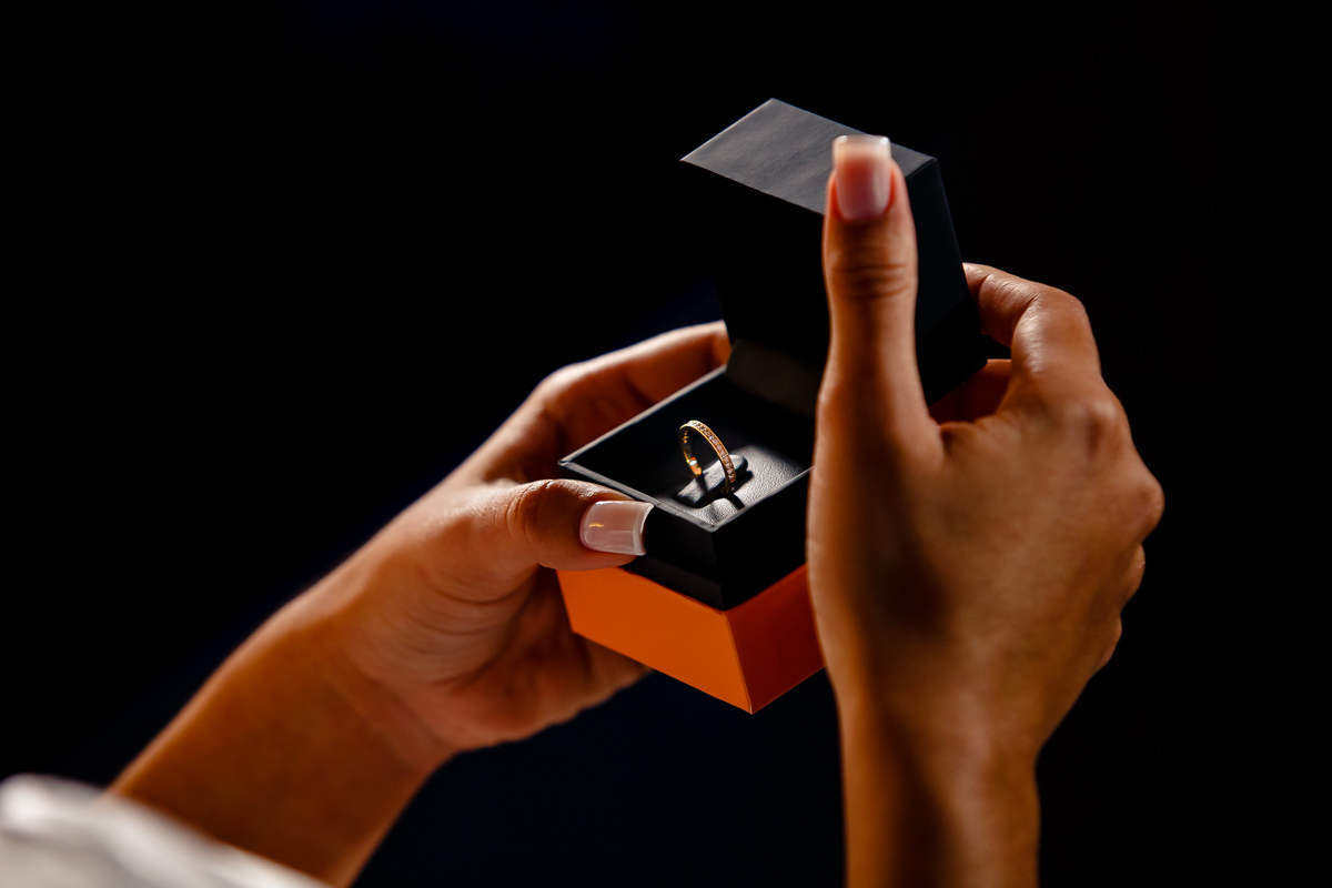 Making of noiva anel