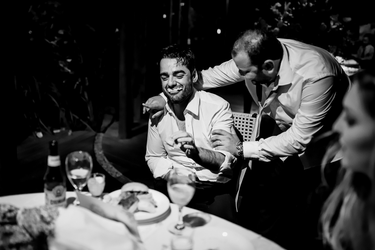 Recepção casamento noivo bebado