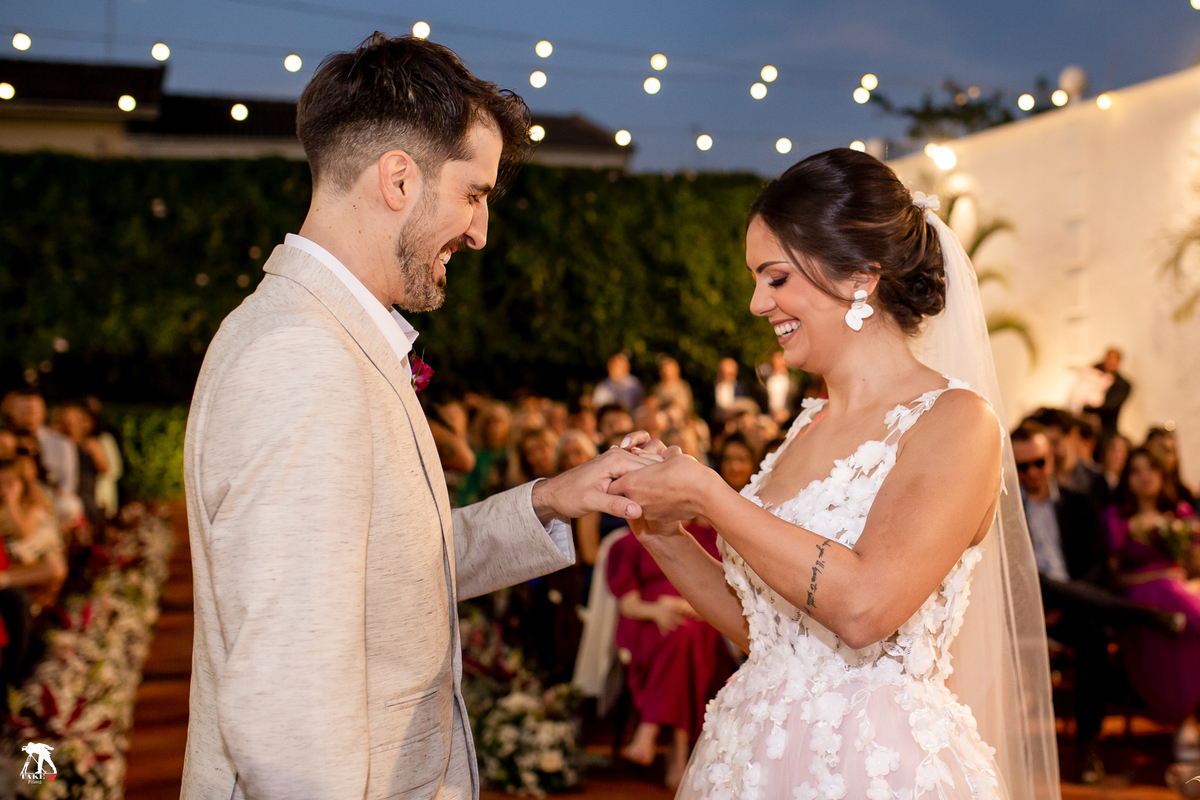 troca de alianças no casamento