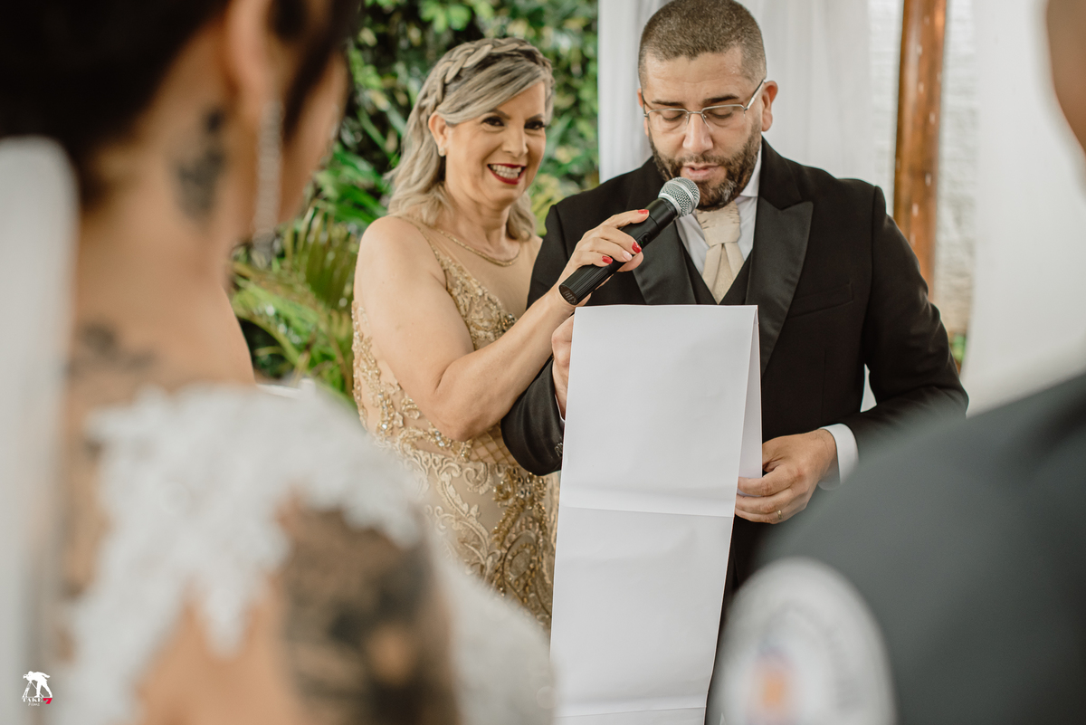 Celebração no casamento